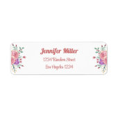 Bridal FlowerReturn-Adressetikett (Vorne)