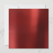 Bridal Foto Abschluss Geburtstag Ruby Red Metallic Einladung (Rückseite)