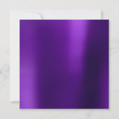 Bridal Foto Abschluss Geburtstagskleidung Metallic Einladung (Rückseite)