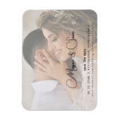 Bridal-Foto-Skriptnamen Hochzeitsskripte speichern Magnet (Vertikal)