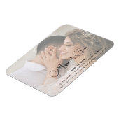 Bridal-Foto-Skriptnamen Hochzeitsskripte speichern Magnet (Linke Seite)