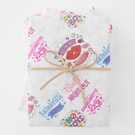 Bridal Future Pack Wrap Wrapping Paper Sheets Geschenkpapier Set (Beispiel)