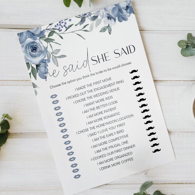 Bridal Game Er sagte, sie sagte dutzy blauen Blume (Von Creator hochgeladen)