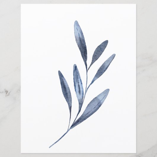 Bridal Game Er sagte, sie sagte dutzy blauen Blume (Rückseite)