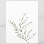 Bridal Game Er sagte, sie sagte Sage Boho Blume (Rückseite)