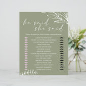 Bridal Game sagte er sagte, dass sie Sage Green Bl (Stehend Vorderseite)