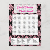 Bridal game- Word shower search- Einladungspostkarte (Vorderseite)
