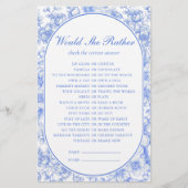 Bridal Game würde sie eher etwas Blaues (Vorderseite)