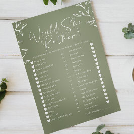 Bridal Game würde sie lieber grüne Blume sagen