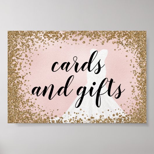Bridal Glitzer Bridal Bridal Cards & Gifts Poster (Vorne)