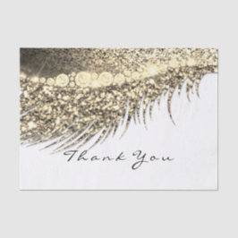 Bridal Gold Glitzer Vielen Dank Eyes Metal White Seidenpapier