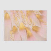 Bridal Gold Pink Arrow Feathers Seidenpapier (Vorderseite)