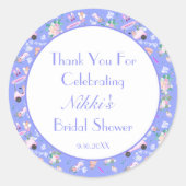 Bridal Golf Brautparty Vielen Dank Runder Aufkleber (Vorderseite)