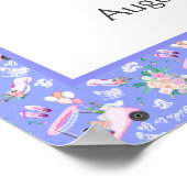 Bridal Golf Cart Brautparty Willkommen Poster (Ecke)