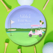 Bridal Golf Cart Golf Brautparty Brunch Pappteller