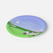 Bridal Golf Cart Golf Brautparty Brunch Pappteller (Schrägansicht)