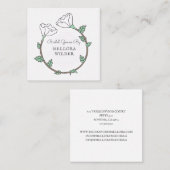 Bridal Gown Boutique Quadratische Visitenkarte (Vorne/Hinten)