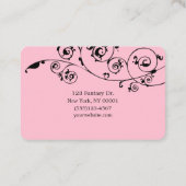 Bridal Gown Boutique Shop Visitenkarte (Rückseite)