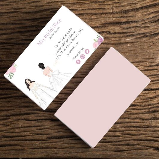 Bridal gown, Bridal Stylist, Visitenkarte