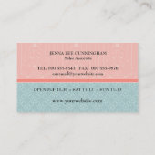 Bridal Gown Business Card Visitenkarte (Rückseite)