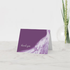 Bridal Gown Danke-Card, Eggplant Dankeskarte