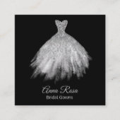 *~* Bridal Gown Hochzeitskleider Quadratische Visitenkarte (Vorderseite)