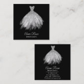 *~* Bridal Gown Hochzeitskleider Quadratische Visitenkarte (Vorne/Hinten)
