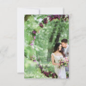 Bridal Groom Natural gefaltet danke Karten (Rückseite)