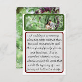 Bridal Groom Natural gefaltet danke Karten (Vorne/Hinten)