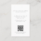 Bridal Hair Elegantes Foto Salon Hochzeit Visitenkarte (Rückseite)