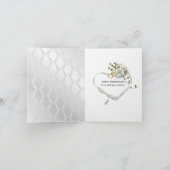 Bridal Hydrangea Bouquet zum Jubiläum Karte (Innenseite)