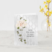 Bridal Hydrangea Bouquet zum Jubiläum Karte (Gelbe Blume)