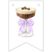 Bridal in a Tini Bit - Espresso Martini Bridal Wimpelkette (Erste Fahne)