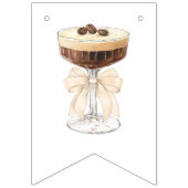 Bridal in a Tini Bit - Espresso Martini Bridal Wimpelkette (Erste Fahne)