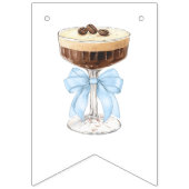 Bridal in a Tini Bit - Espresso Martini Bridal Wimpelkette (Erste Fahne)