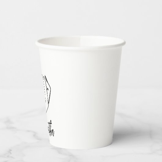 Bridal | Junggeselinnen-Abschied Ring Finger Papie Pappbecher (Links)