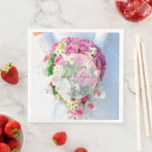 Bridal Lace Blume bearbeitet Hochzeit Serviette (Beispiel)