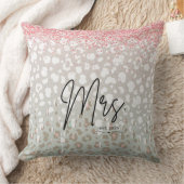 Bridal Leopard Print Wedding Cushion Kissen (Decke)