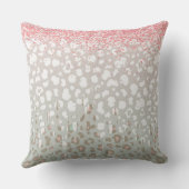 Bridal Leopard Print Wedding Cushion Kissen (Rückseite)