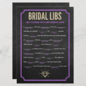 Bridal Libs Junggeselinnen-Abschied Game Card (lil (Vorne/Hinten)