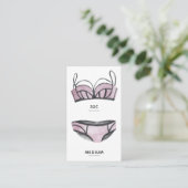 Bridal Lingerie Size Insert Card (Stehend Vorderseite)
