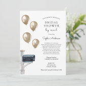 Bridal Long Distance Dusche per Mail Einladung (Stehend Vorderseite)