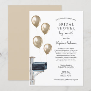 Bridal Long Distance Dusche per Mail Einladung