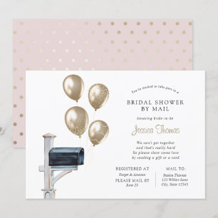 Bridal Long Distance Dusche per Mail Einladung