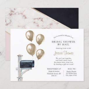 Bridal Long Distance Dusche per Mail Einladung