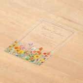 Bridal Luncheon Boho Wild Blume Brautparty Acryleinladungen (Ablage )