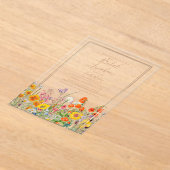 Bridal Luncheon Boho Wild Blume Brautparty Acryleinladungen (Ablage )