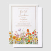 Bridal Luncheon Boho Wild Blume Brautparty Pergament Einladungen (Versetzt)