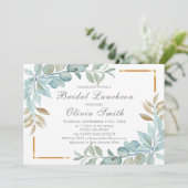 Bridal Luncheon Einladung (Stehend Vorderseite)