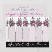 Bridal Luncheon Flat Einladung (Vorne/Hinten)